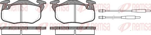 Remsa 0192.44 - Brake Pad Set, disc brake www.autospares.lv