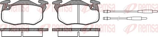 Remsa 0192.34 - Brake Pad Set, disc brake www.autospares.lv