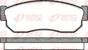 Remsa 0149.10 - Brake Pad Set, disc brake www.autospares.lv