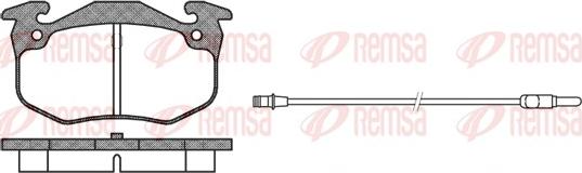 Remsa 0144.92 - Bremžu uzliku kompl., Disku bremzes www.autospares.lv