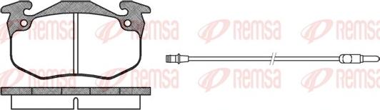 Remsa 0144.42 - Bremžu uzliku kompl., Disku bremzes www.autospares.lv