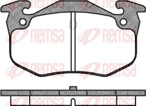 Remsa 0144.60 - Brake Pad Set, disc brake www.autospares.lv