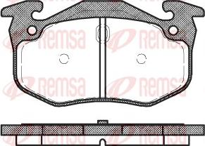 Remsa 0144.06 - Bremžu uzliku kompl., Disku bremzes autospares.lv