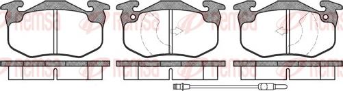 Remsa 0144.02 - Bremžu uzliku kompl., Disku bremzes www.autospares.lv