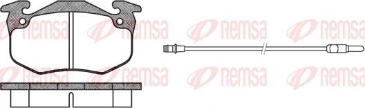 Remsa 0144.12 - Тормозные колодки, дисковые, комплект www.autospares.lv