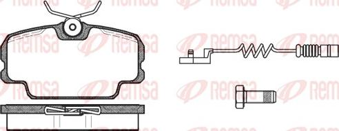 Remsa 0145.02 - Brake Pad Set, disc brake www.autospares.lv