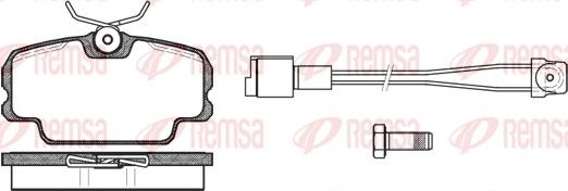 Remsa 0145.11 - Brake Pad Set, disc brake www.autospares.lv