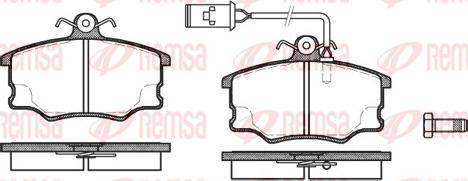 Remsa 0146.52 - Тормозные колодки, дисковые, комплект www.autospares.lv