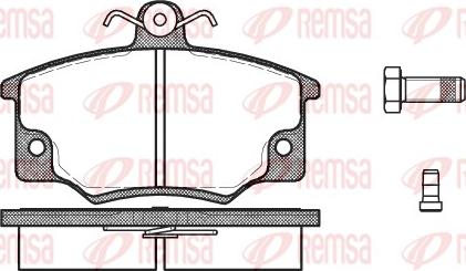 Remsa 0146.04 - Bremžu uzliku kompl., Disku bremzes autospares.lv