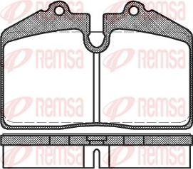 Remsa 0140.50 - Bremžu uzliku kompl., Disku bremzes autospares.lv