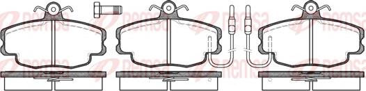 Remsa 0141.02 - Тормозные колодки, дисковые, комплект www.autospares.lv