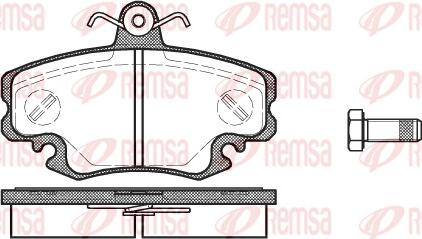 Remsa 0141.10 - Bremžu uzliku kompl., Disku bremzes www.autospares.lv