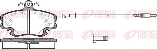 Remsa 0141.30 - Bremžu uzliku kompl., Disku bremzes autospares.lv