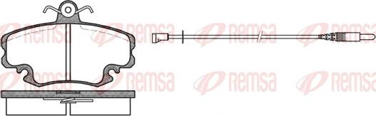 Remsa 0141.32 - Bremžu uzliku kompl., Disku bremzes www.autospares.lv