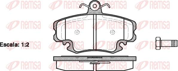 Remsa 0141.20 - Bremžu uzliku kompl., Disku bremzes autospares.lv