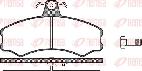 Remsa 0143.10 - Bremžu uzliku kompl., Disku bremzes www.autospares.lv