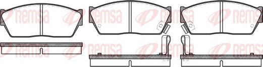 Remsa 0147.02 - Brake Pad Set, disc brake www.autospares.lv