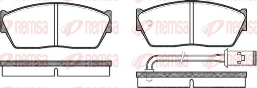 Remsa 0147.11 - Brake Pad Set, disc brake www.autospares.lv