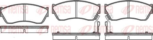 Remsa 0147.22 - Тормозные колодки, дисковые, комплект www.autospares.lv