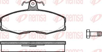 Remsa 0154.00 - Brake Pad Set, disc brake www.autospares.lv