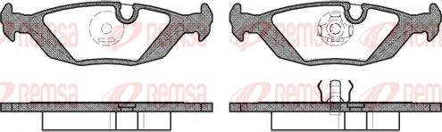 Remsa 0155.10 - Bremžu uzliku kompl., Disku bremzes autospares.lv