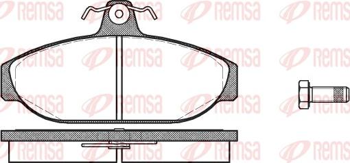 Remsa 0156.00 - Bremžu uzliku kompl., Disku bremzes www.autospares.lv