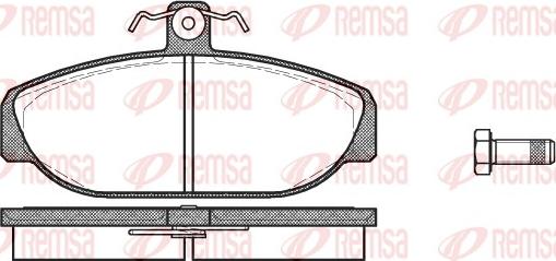 Remsa 0156.10 - Bremžu uzliku kompl., Disku bremzes www.autospares.lv