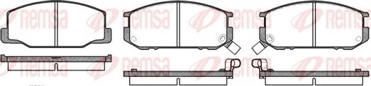 Remsa 0152.02 - Brake Pad Set, disc brake www.autospares.lv