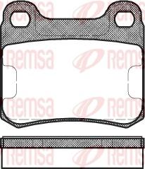 Remsa 0157.00 - Bremžu uzliku kompl., Disku bremzes www.autospares.lv