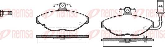 Remsa 0169.01 - Bremžu uzliku kompl., Disku bremzes autospares.lv