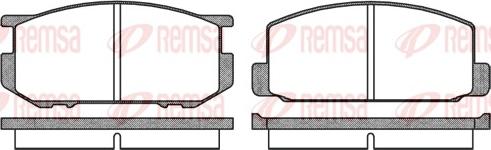 Remsa 0109.00 - Brake Pad Set, disc brake www.autospares.lv