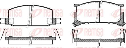 MK Kashiyama BP-8001 - Brake Pad Set, disc brake www.autospares.lv