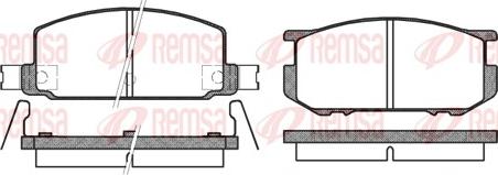 Remsa 0109.22 - Brake Pad Set, disc brake www.autospares.lv