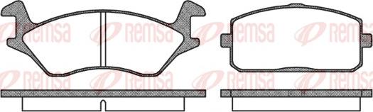 Remsa 0105.00 - Brake Pad Set, disc brake www.autospares.lv