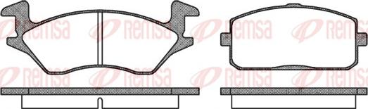 Remsa 0105.10 - Brake Pad Set, disc brake www.autospares.lv