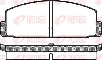 Remsa 0100.00 - Bremžu uzliku kompl., Disku bremzes www.autospares.lv