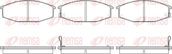 Remsa 0115.02 - Bremžu uzliku kompl., Disku bremzes www.autospares.lv