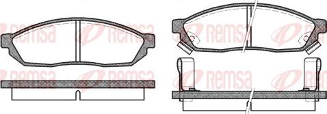 Remsa 0111.02 - Bremžu uzliku kompl., Disku bremzes autospares.lv