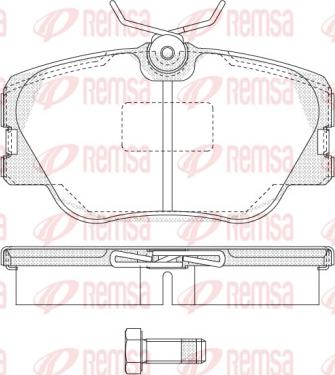 Remsa 0189.00 - Bremžu uzliku kompl., Disku bremzes autospares.lv