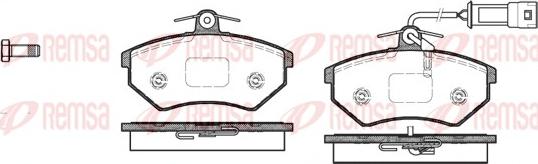 Remsa 0134.42 - Bremžu uzliku kompl., Disku bremzes autospares.lv