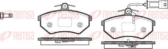 Remsa 0134.52 - Bremžu uzliku kompl., Disku bremzes autospares.lv