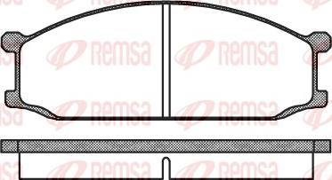 Remsa 0136.00 - Bremžu uzliku kompl., Disku bremzes www.autospares.lv