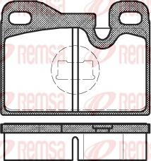 Remsa 0130.00 - Brake Pad Set, disc brake www.autospares.lv