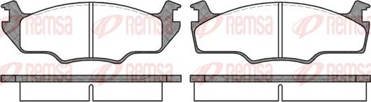 Remsa 0121.10 - Brake Pad Set, disc brake www.autospares.lv