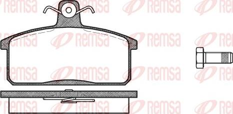 Remsa 0128.40 - Bremžu uzliku kompl., Disku bremzes autospares.lv