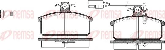 Remsa 0128.12 - Bremžu uzliku kompl., Disku bremzes www.autospares.lv