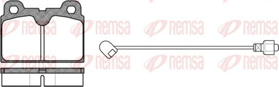 Remsa 0127.02 - Bremžu uzliku kompl., Disku bremzes www.autospares.lv