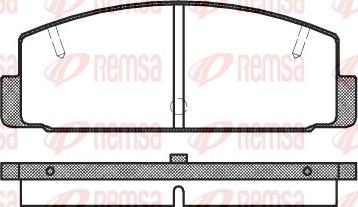 Remsa 0179.10 - Bremžu uzliku kompl., Disku bremzes www.autospares.lv