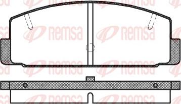 Remsa 0179.20 - Bremžu uzliku kompl., Disku bremzes www.autospares.lv