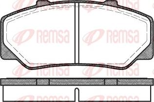 Remsa 0176.00 - Bremžu uzliku kompl., Disku bremzes www.autospares.lv